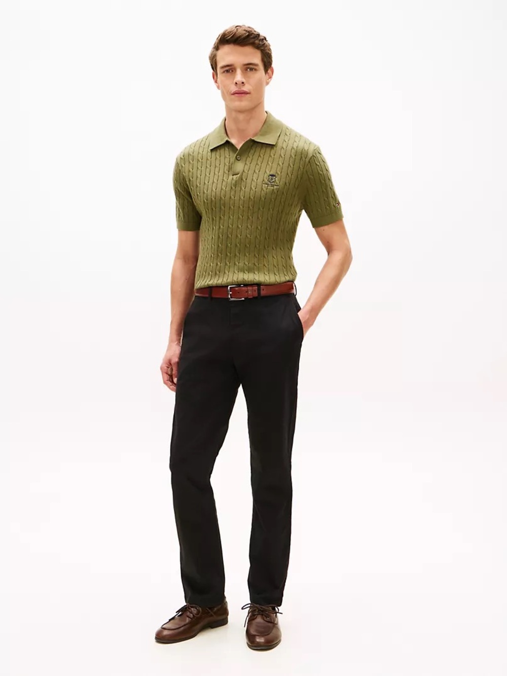 Tommy Hilfiger THFlex Tommy Straight Chino 33/30 black work pants